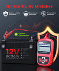 BST200 12V Car Battery Tester With Beefy Clamps, 100-1100 CCA Digital Battery Analyzer For Cars, Trucks, SUVs, Motorcycles, Boats And Marine Vehicles Today. 12V battery tester with clamps