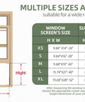 Fixed 19.68 Inch Window Screen Insert Fits 28 To 52 Inch Wide Openings Large 2 Pack Adjustable Sliding Screen No Tools Required