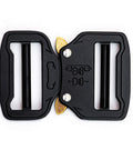 Dual Adjustable No Sew Tactical Belt Buckle For 1.0in To 2.25in Belts Aluminum Alloy Duty Belt Buckle That Replaces Your 1.5in Or 2in Belt Clip Built Tough Easy Quick Release No Sewing Needed, front view