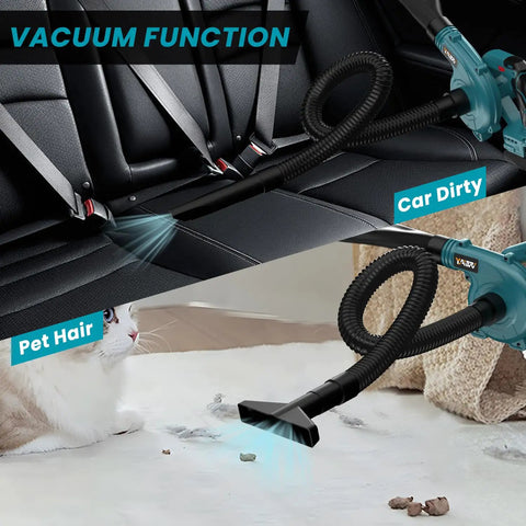 18V Cordless Leaf Blower With Brushless Motor, 6 Variable Speeds Up To 180 MPH, 2-In-1 Blower And Vacuum, Tool Only Battery Not Included