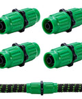 4 Pack Expandable Garden Hose Repair Kit With Universal Dual Channel Female And Male Connectors For 25 To 100 Foot Expandable Hoses
