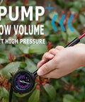 Using high pressure bike shock pump with no loss schrader valve for front fork and rear suspension 400 PSI gauge outdoors