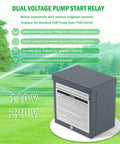Universal Dual Pole Pump Start Relay 110V 220V Replacement For Irrigation Systems And Water Pumps 24 VAC Compatible PSR110220 Ready Plug And Play Easy Install Reliable Performance