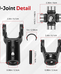Front Prop Shaft Yoke And U Joint Set Two Sides For Polaris Ranger 400 500 570 700 800 900 1000 Diesel Hst Etx Replacement Upgrade details