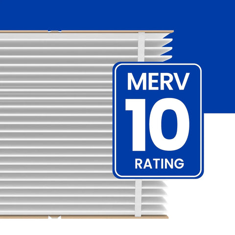 Replacement Furnace Filter For 2400 Space Gard Whole House Purifier, MERV 10, 16x25x6, Pack Of 4, USA Made, filter close-up