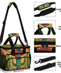 Insulated Picnic Backpack Lunch Box For Women And Men Portable Tote Cooler Bag Large 12 By 9 By 10 Inch with cactus design.