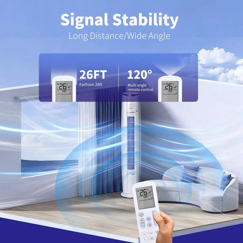 Premium Replacement Remote For Samsung Air Conditioner Db96-25318f And Db96-24901b Works Like A Champ With Zero Hassle Setup Ready To Roll Without Pairing Headaches Just Flip Open And You Straight Up Gonna Love It