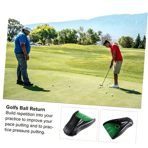 Indoor Golf Practice Aid With Automatic Ball Return System No Battery Needed Perfect For Beginners High Performance Golf Trainer