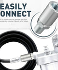 Inline Grease Gun Hose Swivel Connector With One Eighth NPT Threads For Manual Grease Guns Universal Fit For Most Tips And Hoses