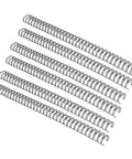 50 Piece Double Loop Wire Binding Spines for A4 Papers, 180 Sheet Capacity, 3 To 1 Pitch, 34 Loops, 19mm Nylon Coated Wires, Built Tough Metal Inner, Binding Wires Set Kit, Black, stacked wire spines