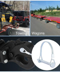 12 Count Heavy Duty 1/4 Inch Zinc Plated Carbon Steel Spring Locking Pins for farm trailers towing and wagons