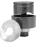 Round Standard Knockout Punch Assemblies 1-1/2 Inch Complete Punch Die And Draw Stud Kit for Quick Clean Holes, metal components