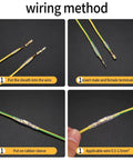 Wiring method with 150 Piece Quick Splice Spade Connectors Kit With Insulated Nylon Sleeves For Two Point Eight Four Point Eight And Six Point Three Millimeter Male And Female Crimp Terminals For Car Audio Wiring