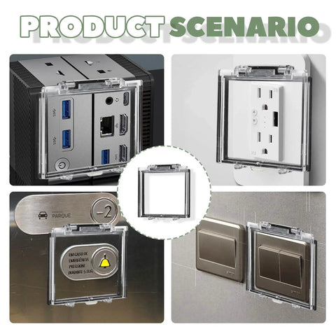 Power Button Cover Protector for Computers and Industrial Panels, Dustproof Waterproof Push Button Shield with adhesive