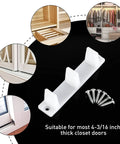 15 Piece Plastic Sliding Closet Door Guide Track Set With Floor Mount Bypass Bottom Guides White Easy Install Replacement Rails