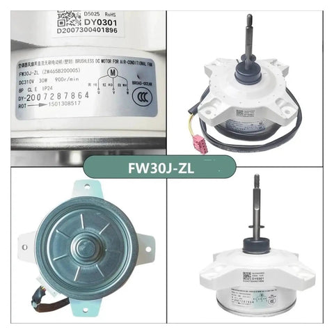 Variable Frequency DC Brushless External Motor FW30J ZL 310V 30W 900 Rpm for air conditioners, plug and play design