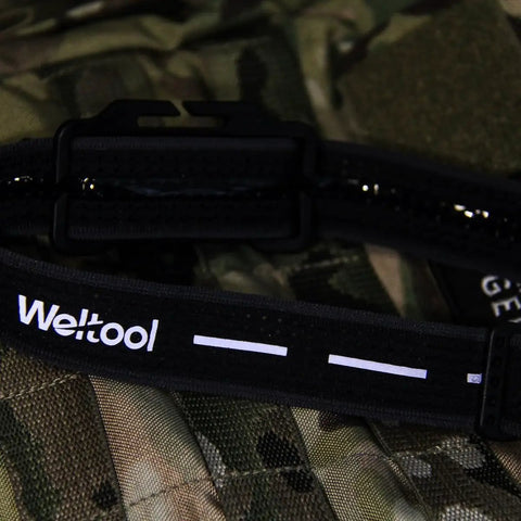 Replacement Elastic Headlamp Strap for Most Black Diamond, Petzl, Energizer, Pelican, Fenix Headlamps on camouflage fabric