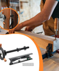 Heavy Duty Badass Bench Screw Vise With Quick Inertia Crank Wheel for efficient clamping on woodworking projects.