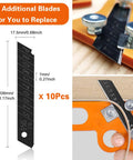 10 additional sharp blades for Rugged Handheld Edge Banding Trimmer With Ten Sharp Blades Hassle Free Veneer Cutter.