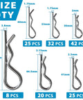 Massive 202 Piece Hitch Pin Kit For Trailers Tractors Trucks And Mowers With Beefy Lynch Pins PTO Pins Clip Pins And Cotter Pins