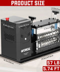 Heavy Duty Automatic Electric Wire Stripper Machine With 700W Motor And 11 Channels, dimensions and product size displayed.