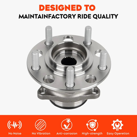 Rear Wheel Bearing And Hub Assembly For AWD And 4WD Vehicles Compatible With Jeep Compass Patriot 2007 2017 And Dodge Caliber