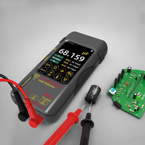 Thermal Camera Multimeter With Macro Lens And Date Recorder, Pro Grade 320x320 IR Resolution, 15 Palettes, 3.98 Inch Touch LCD with PCB