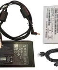 12V 4.16A 50W Barrel Power Adapter Brick For Zebra SAC3600 Battery Cradle Charger 4 Slot Spare Dock Charger With Round Plug Tip Ready To Go For SAWA-56-41612A PWR-B, black with power cord