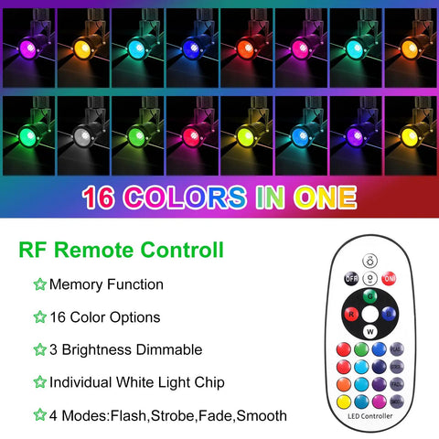 16 colors display and remote control for 12W RGB LED Track Lighting Heads Dimmable Color Changing Lights For Accent And Task Rooms