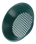 Go-To Gold Panning Kit With 350mm ABS Pan And Bottom Grid Design, top view showing high visibility green color and grid pattern