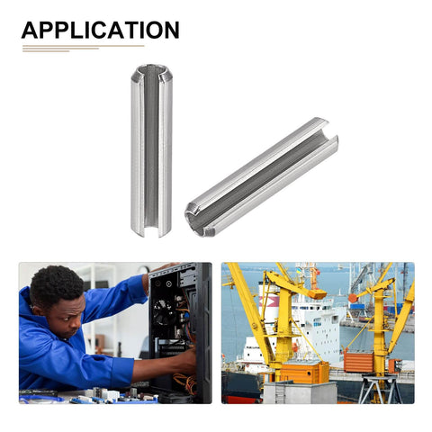 4mm X 25mm Slotted Spring Pin 20 Pack Heavy Duty Stainless Steel Roll Pin Dowel For Home Workshop And Machinery