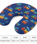 Comfy Travel Neck Pillow For Women, Ultra Portable Multi Functional Pillow with Cartoon Train Design, Soft Polyester