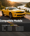 Yellow Chevy model compatible with Aluminum SBC Alternator And Power Steering Pump Drive Bracket Kit For Small Block V8