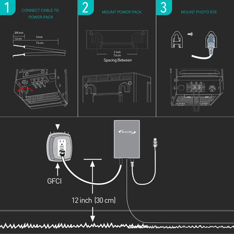 Plug In And Go Outdoor Landscape Lighting Transformer 300 Watt With Photocell Sensor Timer And Weather Shield installation diagram
