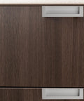 2-Piece Black Recessed Drawer Pull Handles Zinc Alloy Concealed Furniture Hardware for sleek cabinet design
