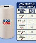 Bulk Packing Paper Roll 18 Inch By 1400 Feet White Newsprint For Moving, Shipping And Storage, Approximately 1,000 Sheets