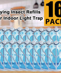 16 Pack Refill Cartridges Compatible With M364 Max Plug In Flying Insect Trap Slay The Swarm Odorless Glue Boards for indoor use.