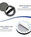 6.5 Inch Foam Speaker Enhancer Rings With Self Adhesive Backing High Rebound Car Door Baffles for soundproofing and waterproofing.
