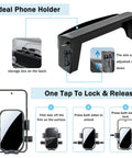 Honda Accord 12.3 Inch Screen Car Phone Holder Mount For 2023 2024 2025 2026 Models showing installation features and phone compatibility.