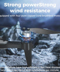 Close-up of Pro Grade 4K Camera GPS Drone with Auto Return showing brushless motor and propeller