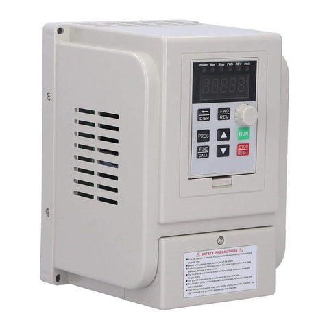 Boss Grade 1500W VFD Drive For Spindle Motors Converts 110V Single Phase To 220V Three Phase Inverter with digital display