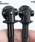 Comparison of Beefed Up Heavy Duty Steel RC Front And Rear Axle Shafts CVD Drive Shaft Upgrade for Axial SCX6 before and after modification