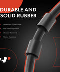 Close-up of a durable and solid rubber hydraulic hose highlighting abrasion resistance for Ford E250 E350 Econoline E450 1995-2005