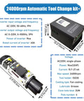 Air Cooled Spindle Motor 24000 RPM 9KW ISO30 ATC CNC Mill Kit with VFD Inverter, Automatic Tool Change details