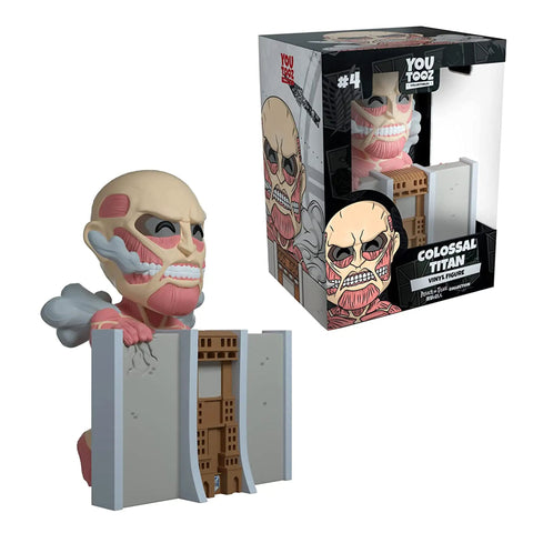 Colossal Titan Vinyl Figure 5 Inch From Attack On Titan Anime Series Collectible Figurine With Detailed Exposed Muscle Design