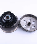 High Performance Racing Clutch Assembly With Bell For GY6 125cc 150cc 157QMJ 152QMI Engines side view showing 19 splines