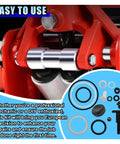 Fifteen Piece Three Ton Floor Jack Seal Repair Kit With Pro Grade Hydraulic Jack Oil Seal And O Ring Set, parts displayed.