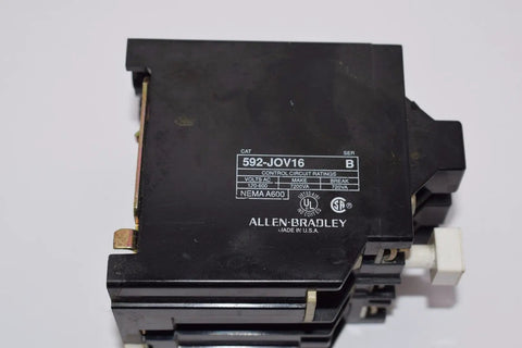 Heavy Duty 592-JOV16 Series B Overload Relay 120-600V AC 7200VA NEMA A600 Compatible Industrial Control Relay For Switchgear And Automation Projects Ready To Ship