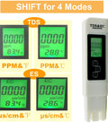 3 In 1 Digital Water Quality Tester TDS EC And Temperature Meter For Drinking Water Pools And Aquariums 0 To 9990 PPM Quick Read