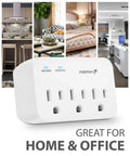 Three Outlet Heavy Duty Appliance Surge Protector 1200J 1875W ETL Listed For Fridge Microwave And Washer in home setting